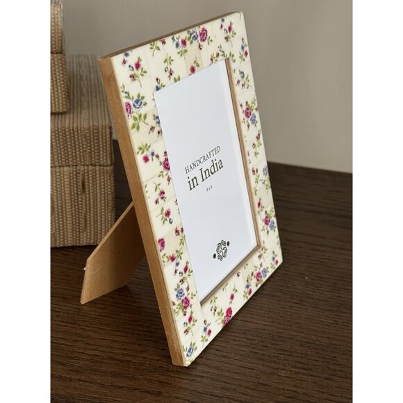 New 4x6 Vintage Inspired Floral COTTAGECORE Picture Frame - Picture 6 of 8